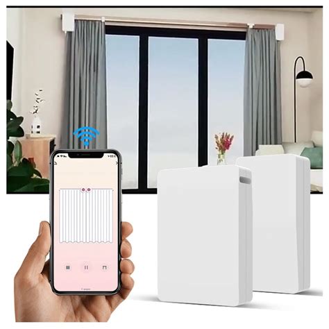 Smart Wi-Fi Curtain Motor, Electric Solar Powered Automatic Curtain ...