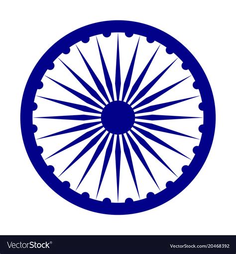 Emblem of india depicted on the flag Royalty Free Vector