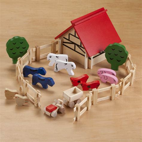 Personalized Children's Wooden Farm Set - Miles Kimball