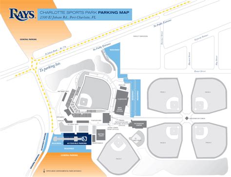 Tropicana Field Parking Map