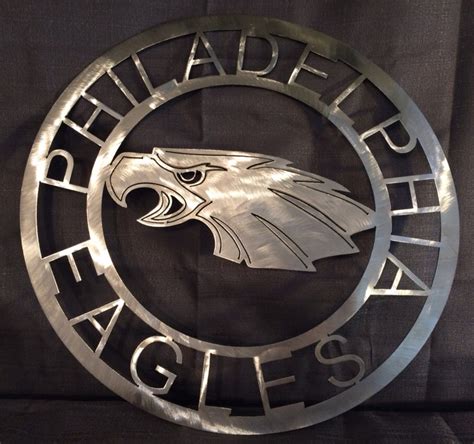 NfL Philadelphia eagles wall art man cave by MetalArtDesignz