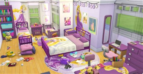 I Create Bedroom Sets for The Sims 4 — Disney Princess Bedroom Set for ...