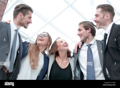 Happy group of office colleagues Stock Photo - Alamy