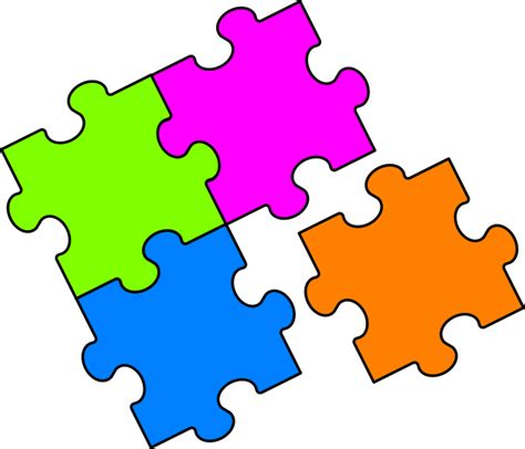 Puzzle Orange Clip Art Vector | Clipart Panda - Free Clipart Images