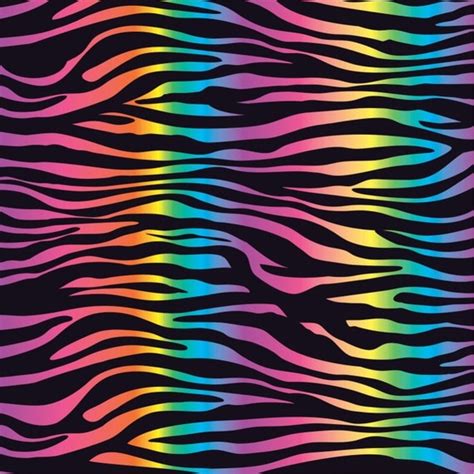 Rainbow zebra print HEAT TRANSFER vinyl by BreezePrintCompany