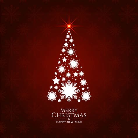 Abstract Merry Christmas decorative tree background 270388 Vector Art ...