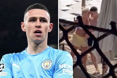 Phil Foden and girlfriend erupt into nasty beach club argument