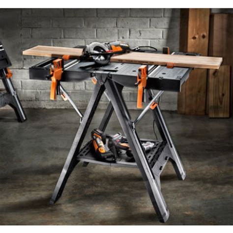 Worx Pegasus Folding Work Table & Sawhorse WX051 -Uncletools.com ...