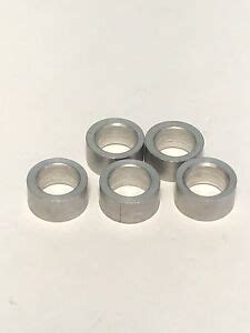 5 Aluminum Bolt Spacers - 3/4" OD X 1/2" ID X 1/2" long made in the USA | eBay