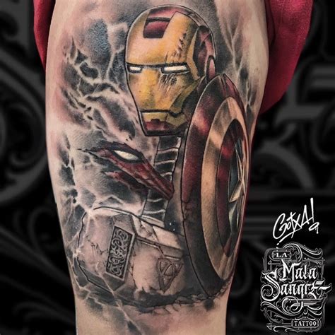 Iron Man Chest Tattoo