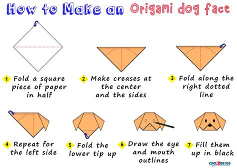 Origami Dog Face