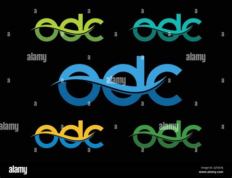 ODC Ocean Wave Initial Monogram Letter odc wave Logo Design Vector ...