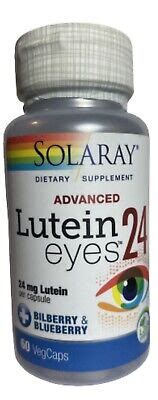 Solaray Advanced Lutein Eyes 24mg 60 Capsules W/Bilberry BRAND NEW Exp. 12/2020 76280832181 | eBay