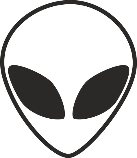 Black and White Alien Logo - LogoDix