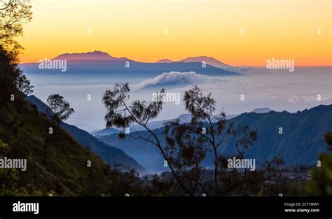 Sunrise on Mount Bromo Stock Photo - Alamy