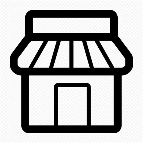 Download Store Marketplace Shopping Black Icon PNG | Website color palette, Square app, Market ...