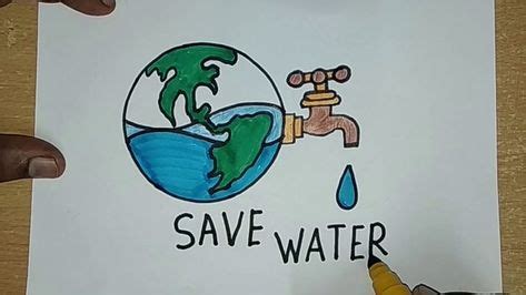 9 Save water drawing images | save water drawing, water drawing, save water