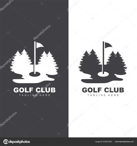 Golf Team Sport Logo Design Tournament Illustration Symbol Template ...