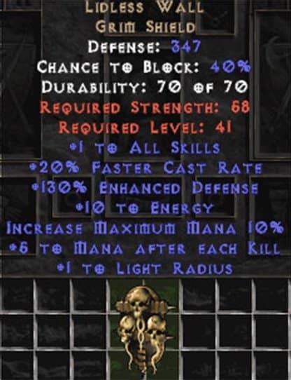 Lidless Wall – 130% ED & 5 Mana – Perfect - Europe Non-Ladder - D2RPG.com