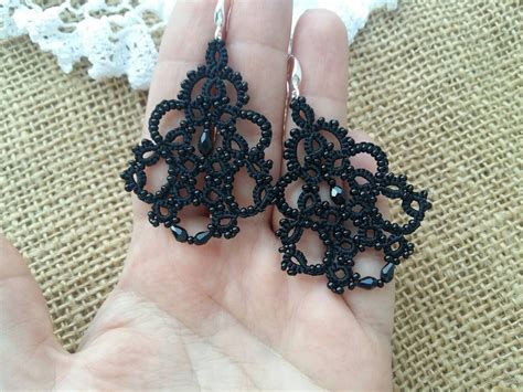 Tatting Jewelry Lace Earrings victoria2 Jewellery - Etsy