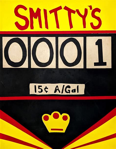 Smitty's Gas (Showbiz-Rock-afire) 10"x12" Metal Sign (for actual gas pump prop) | eBay