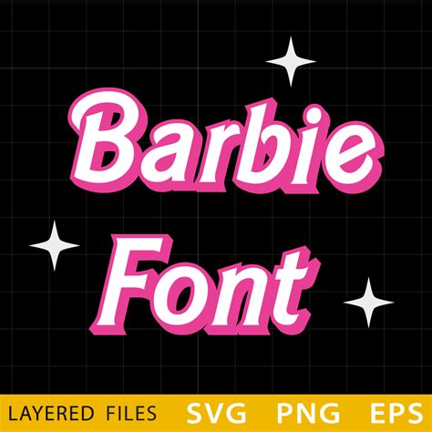 Barbie Layered Alphabet SVG, Barbie Cricut file, Cut files, - Inspire ...