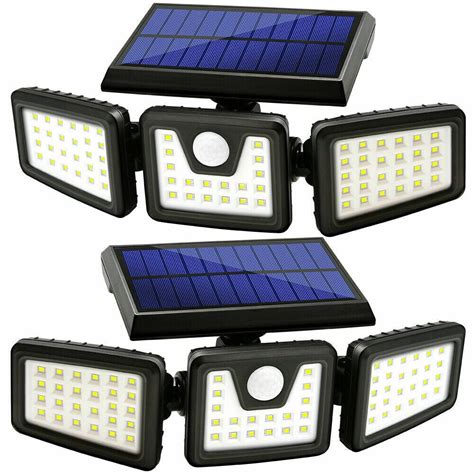 2 Pack - Solar Lights Outdoor, AmeriTop 800LM Wireless LED Solar Motion ...