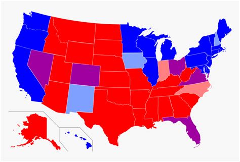 Us Map Democrat Vs Republican 2025 - Maddy Roselia