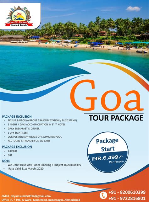 Looking Goa Trip ? 3 Nights / 4 Days Goa Tour Package Start Now @ INR ...