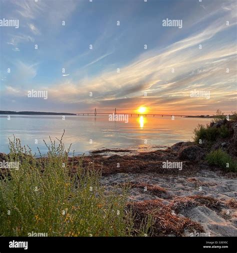 Bridge in sunset Stock Photo - Alamy