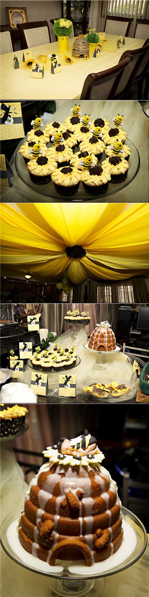 Bumble Bee and Sunflower Baby Shower Bumble Bee Birthday, Bee Birthday Party, 3rd Birthday ...