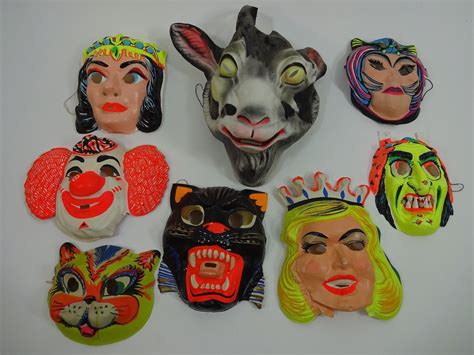 Vintage Halloween masks | Vintage halloween costume, Halloween masks ...