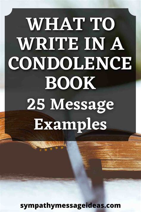 What to Write in a Condolence Book: 25 Examples - Sympathy Message Ideas