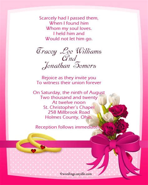 Finding suitable words to use when sending out invitations can be quite a challenge, but let ...