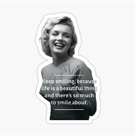 "Marilyn Monroe Quote" Sticker by 2e42e42e4 | Redbubble