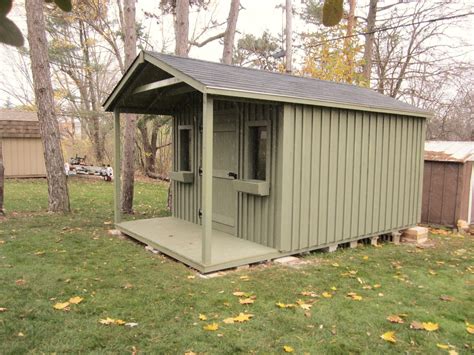 10x14 High Board and Batten Style | Shed with porch, Backyard sheds, Shed