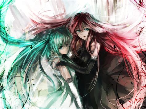 Hatsune miku and megurine luka illustration HD wallpaper | Wallpaper Flare