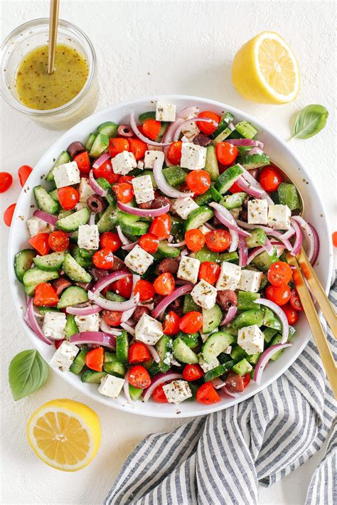 Healthy Greek Salad - Eat Yourself Skinny