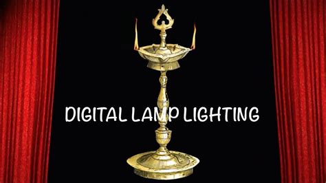 Virtual Lamp lighting | Digital Lamp lighting | Inauguration lamp lighting | Indian Lamp ...