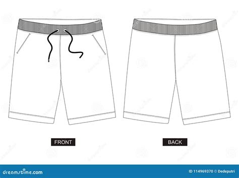 Shorts Blank Template