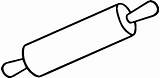 A Rolling Pin Coloring Page  Free Transparent PNG sketch template