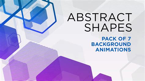 Abstract Shape Motion Backgrounds - Animation Pack - Enchanted Media