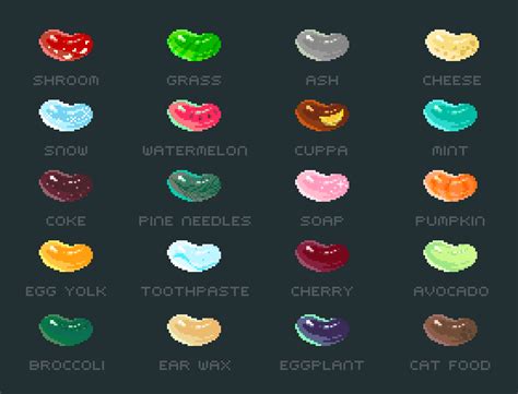 Bertie Bott's Every Flavour Beans : r/PixelArt