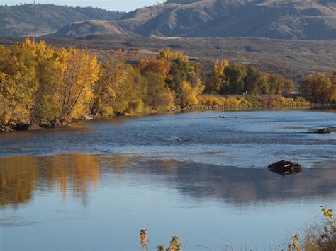 Omak, WA : Okanogan River from Bridge in Omak photo, picture, image ...