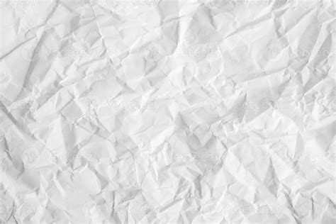 Crumpled white paper texture as a background image. Paper for design with copy space for text or ...