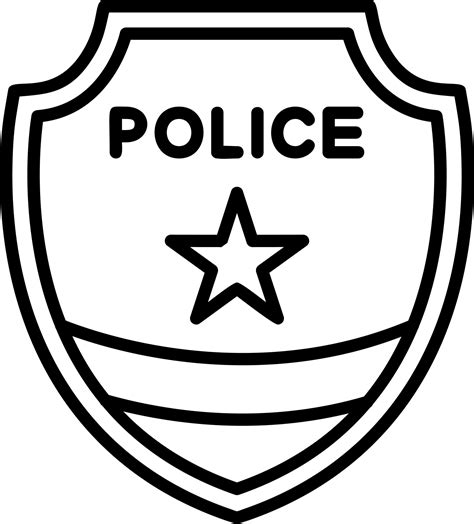 Police Badge Vector Icon 20323757 Vector Art at Vecteezy