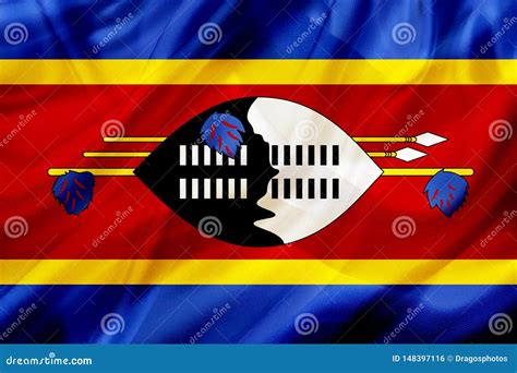 Swaziland Country Flag on Silk or Silky Waving Texture Stock Illustration - Illustration of wave ...