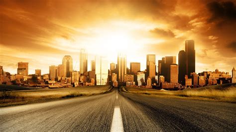 road to city-The urban landscape photography Desktop Wallpapers ...