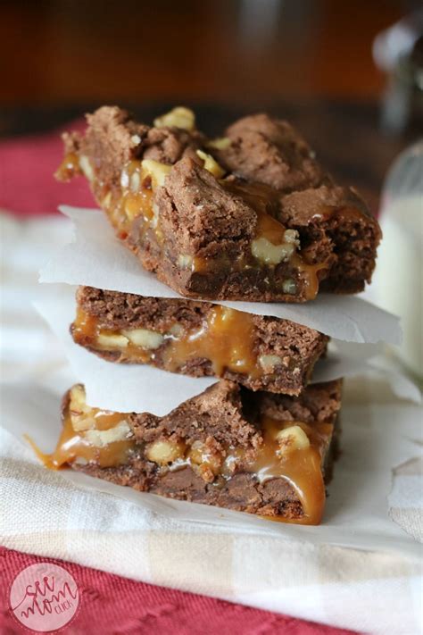 Easy Gooey Chocolate Caramel Bars Recipe - See Mom Click | Recipe ...