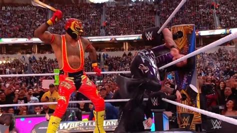 Rey Mysterio defeats 'son' Dominik Mysterio amid disruption by The ...